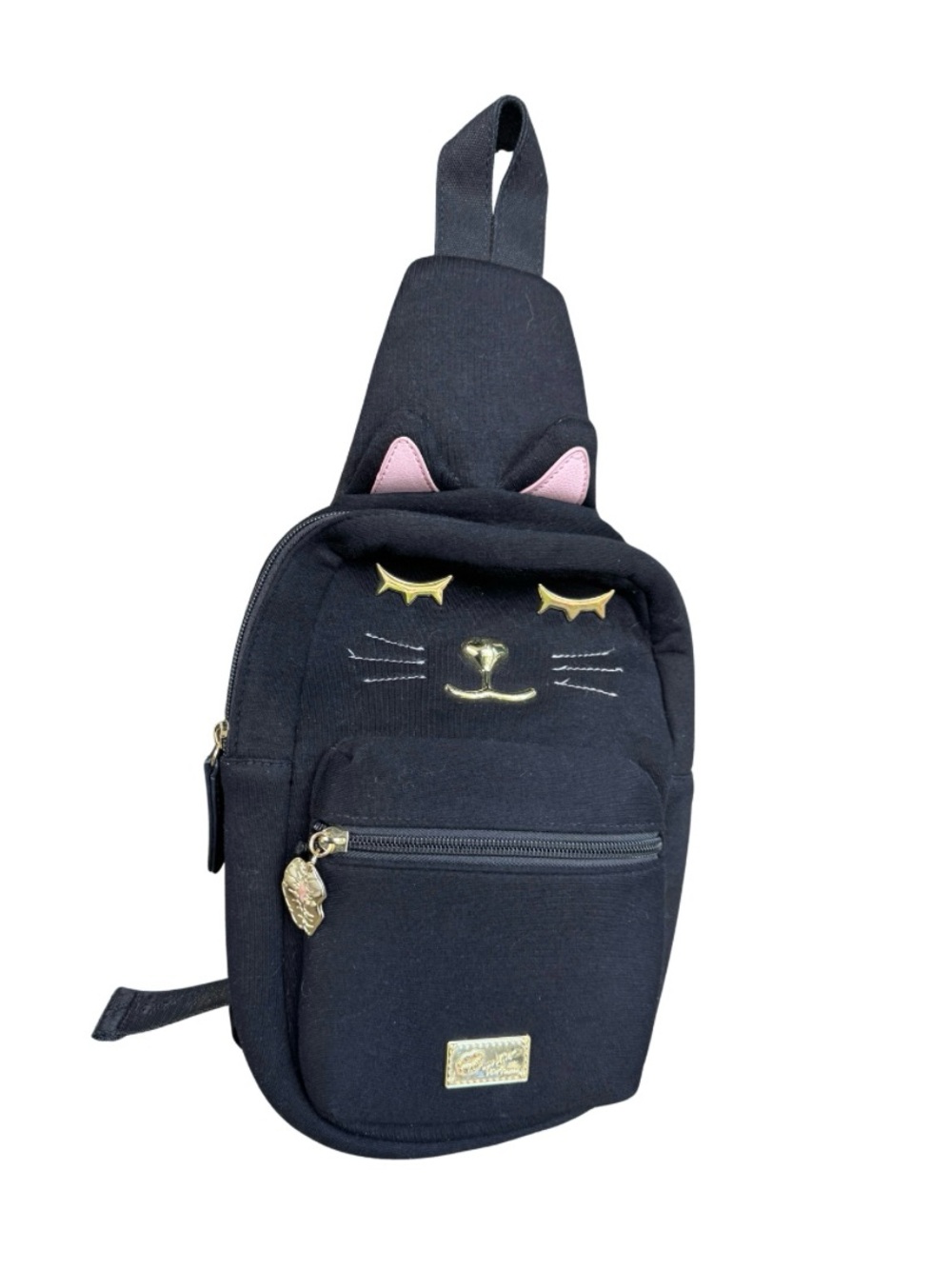 Betsey Johnson Black Cat Luv Betsey Crossbody Purse